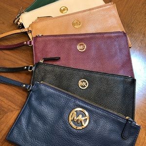 MICHAEL KORS Leather Wristlets